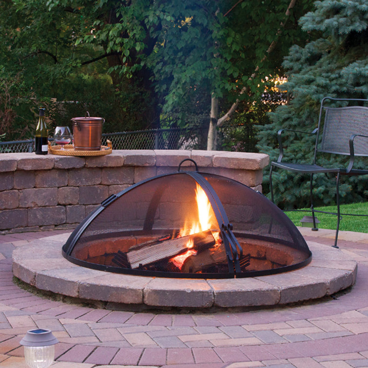 Master Flame Round Fire Pit Spark Screen Wayfair